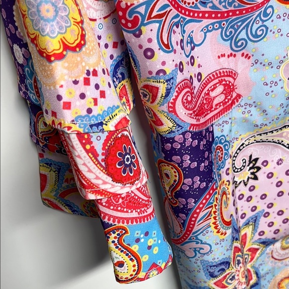Boho Colorful Paisley Print Women's Dress - Picture 6 of 12
